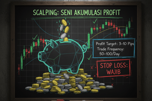 ilustrasi scalping adalah seni akumulasi profit - Ultima Markets