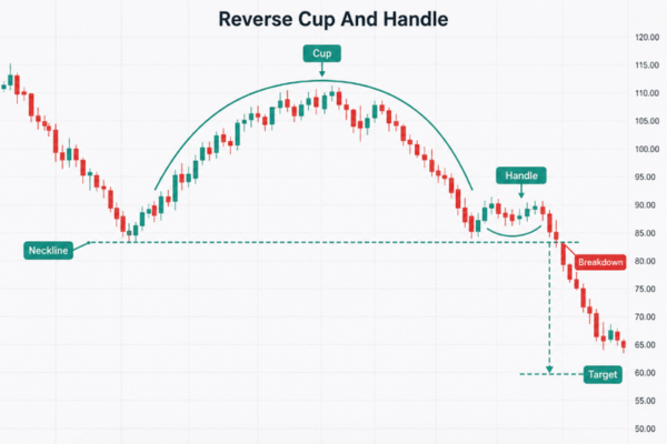 How to identify the Reverse Cup and Handle Pattern? - Ultima Markets